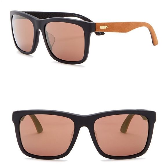 Puma Suede Square Sunglasses New - Picture 2 of 8